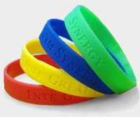 Connection Turns Me Into We = Synergy Wristbands in Four Colors